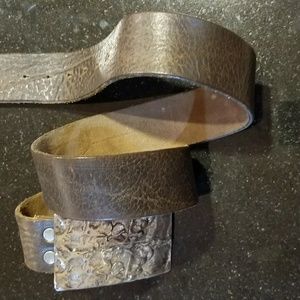 Brave Beltworks - Blk/Brown - Oversized Buckle